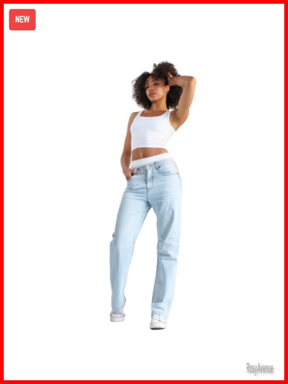 Boyfriend Jean Mid Rise Relaxed Fit Straight Leg Denim